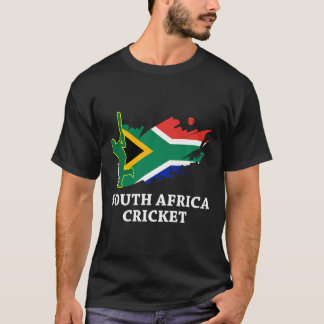 South Africa Cricket South African Flag Colors T-Shirt