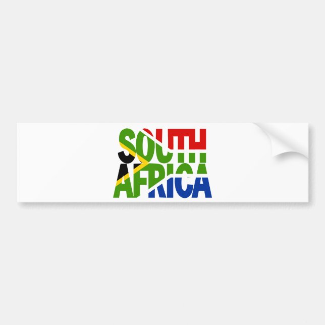South Africa + flag Autoaufkleber (Vorne)