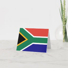 South Africa Flag Dankeskarte
