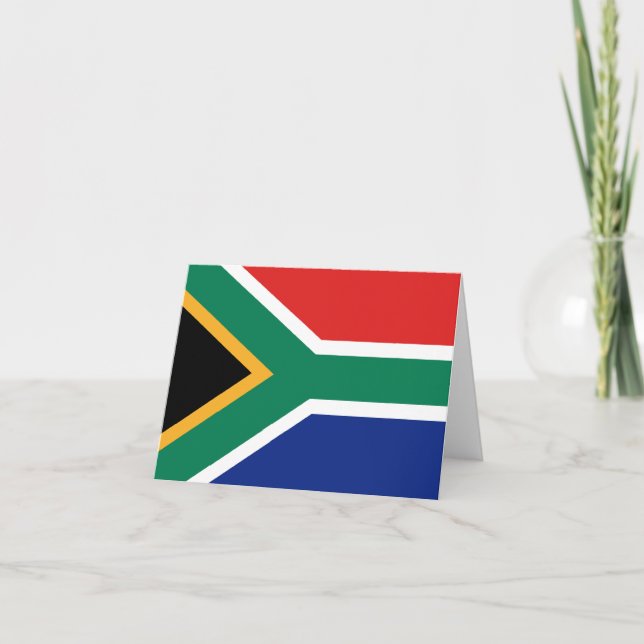 South Africa Flag Notecard Karte (Vorderseite)
