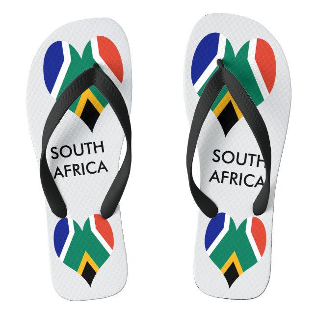 South Africa flagheart - Bokke Flip Flops (Fußbett)
