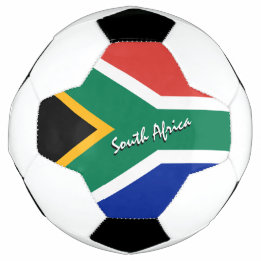 South Africa Football & African Flag / Sport Fußball