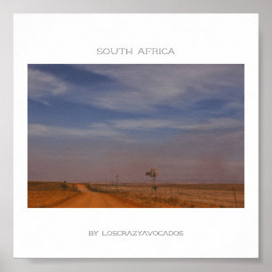 South Africa Nature Road Landscape Travel Poster