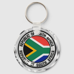 South Africa Round Emblem Schlüsselanhänger