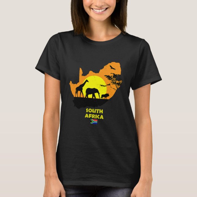 South Africa Safari Savannah Sunset T-Shirt (Vorderseite)
