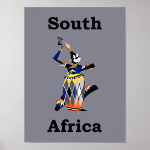 South Africa travel poster