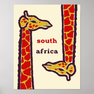 South Africa travel poster