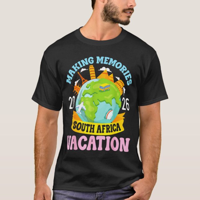 South Africa Vacation 2026 Travel Making Memories  T-Shirt (Vorderseite)