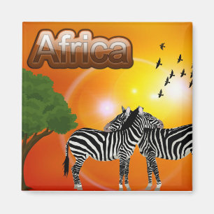 South Africa Vintage Travel Tourism Magnet