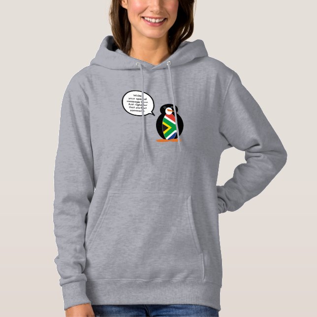 South Africa Wildlife Penguin Personalized Gift Hoodie (Vorderseite)