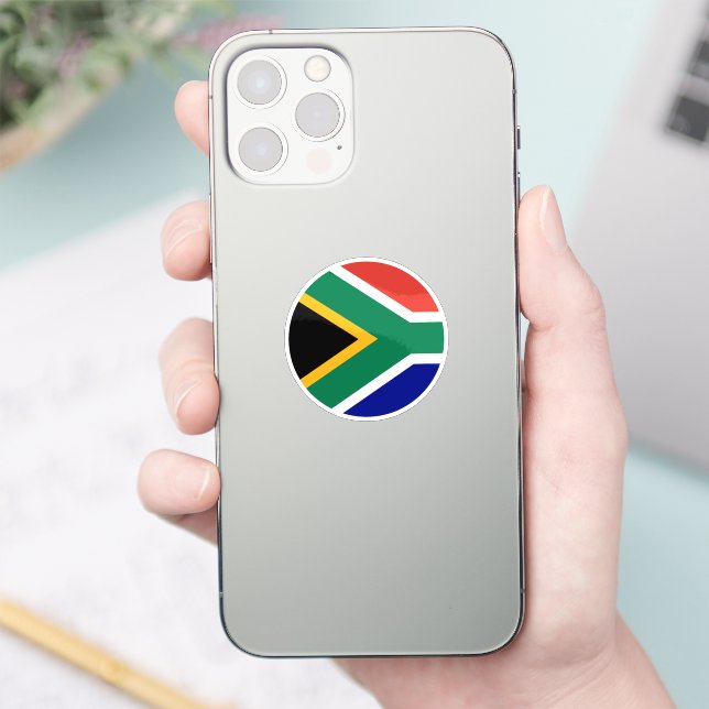 South African Flag Aufkleber (Telefon)