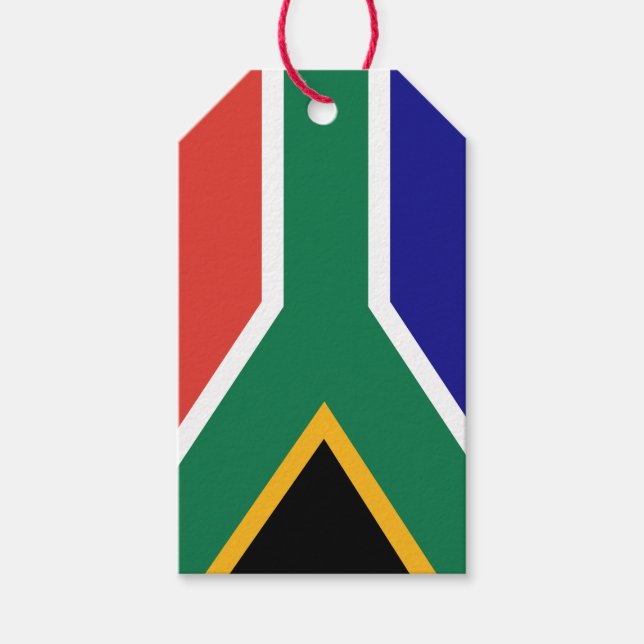South African Flag Geschenkanhänger (Vorderseite)
