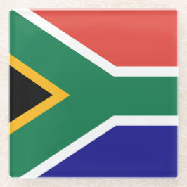 South African Flag Glasuntersetzer