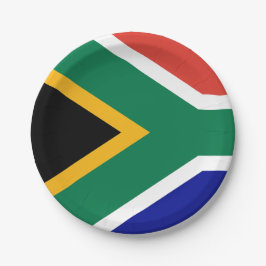 South African Flag Pappteller