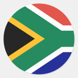 South African Flag Runder Aufkleber