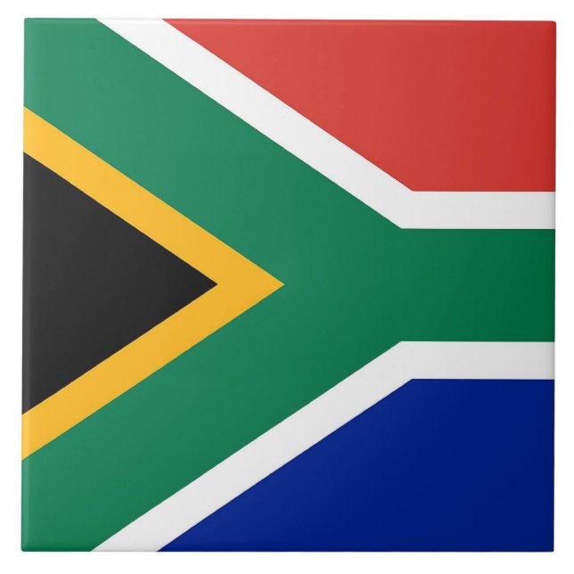 South African Flag Tile Fliese (Vorderseite)