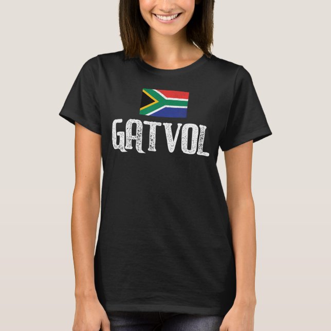 South African Gatvol Funny Braai Rugby Saffa T Shi T-Shirt (Vorderseite)