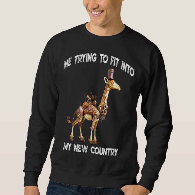 South African me trying to fit into my new country Sweatshirt (Vorderseite)