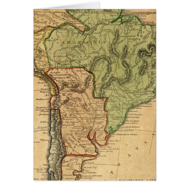 South America Map von Worcester (Vorne)