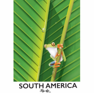 South America Tree Frog Urlaubsposter Freistehende Fotoskulptur