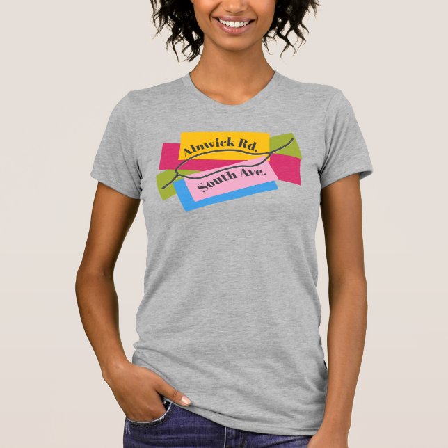 South Ave, Alnwick Rd. Loop-Shirt T-Shirt (Vorderseite)
