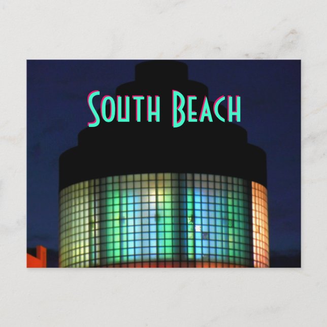 ~South Beach Art Deco~ POSTCARD Postkarte (Vorderseite)