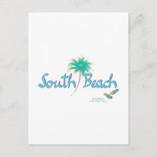 South Beach, FL Postkarte