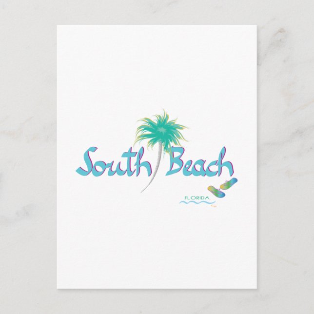 South Beach, FL Postkarte (Vorderseite)