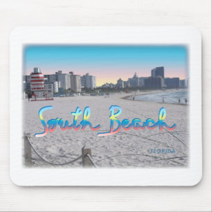 South Beach, FL Stadtansicht Mousepad