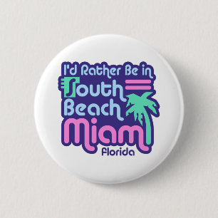 South Beach Miami Button