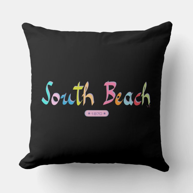South Beach, Miami FL Kissen (Vorderseite)