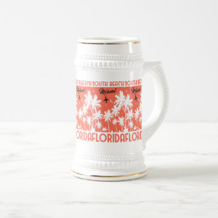 South Beach Miami-Florida Bierglas