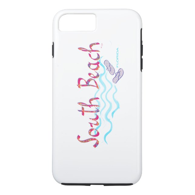South Beach Miami, Florida Cool iPhone 7 Fall Case-Mate iPhone Hülle (Rückseite)