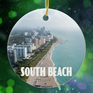 South Beach Miami Florida Foto Keramik Ornament
