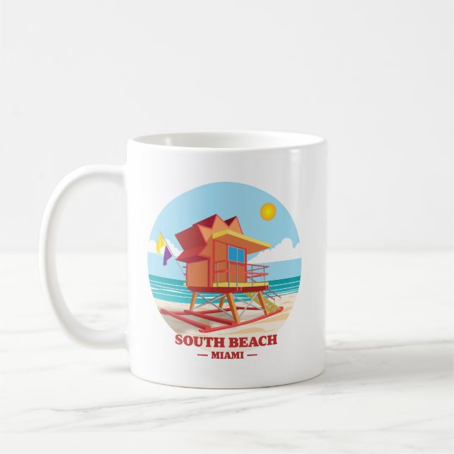 South Beach Miami Florida Kaffeetasse (Links)