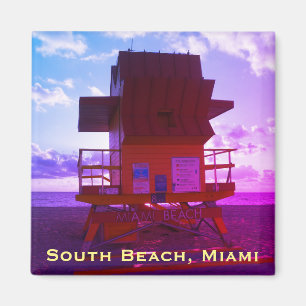 South Beach, Miami Lifeguard Stand (Ocean Rescue) Magnet