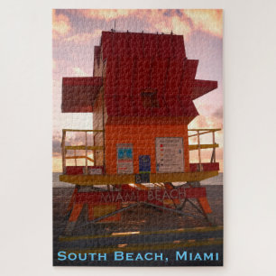 South Beach, Miami-Rettungsschwimmergehäuse (Ozean Puzzle