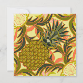 South Beach Pineapple Flat Card