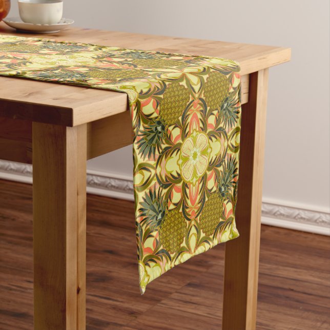 South Beach Pineapple Table Runner Großer Tischläufer (Beispiel)