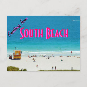 ~South Beach~ POSTCARD Postkarte