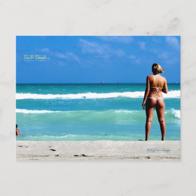 South Beach Postkarte (Vorderseite)