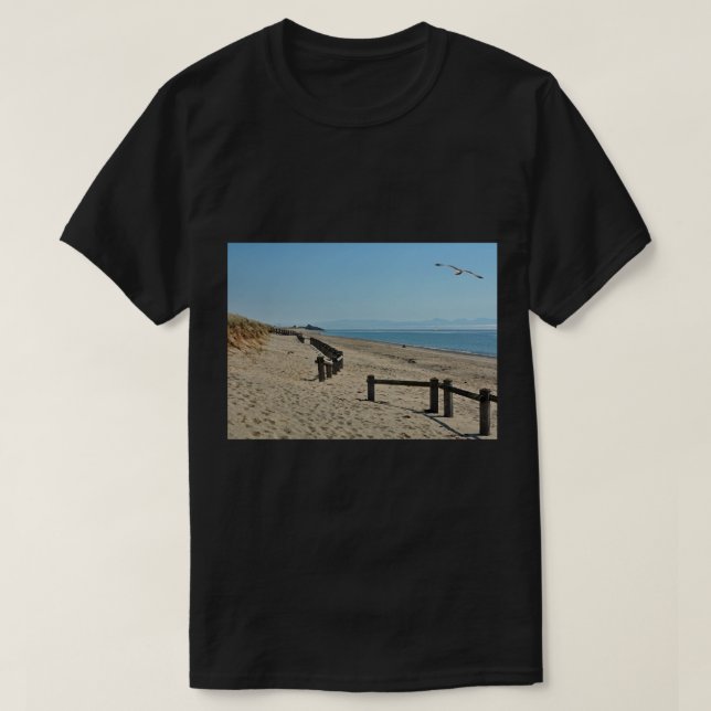 South Beach Pwllheli, North Wales T-Shirt (Design vorne)