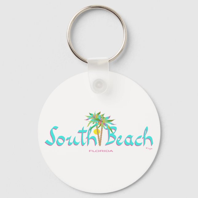 South Beach Sun Miami Schlüsselanhänger (Vorderseite)