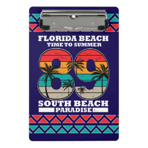 South Beach Sunset - Reiten Sie die Welle des Somm Mini Klemmbrett