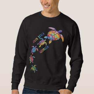 South Beach Tybeinsel Georgia Sea Turtle Lover Sweatshirt
