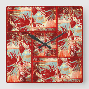 South Beach Wall Clock Quadratische Wanduhr