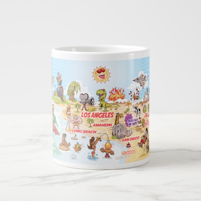 South California Beach Life Jumbo-Tasse (Vorderseite)