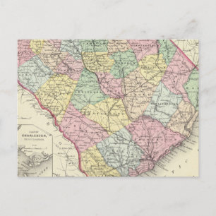 South Carolina 5 Postkarte