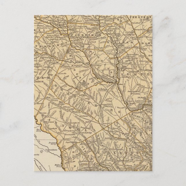 South Carolina Atlas Karte (Vorderseite)