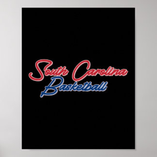 South Carolina Basketball (usa Colors) Poster